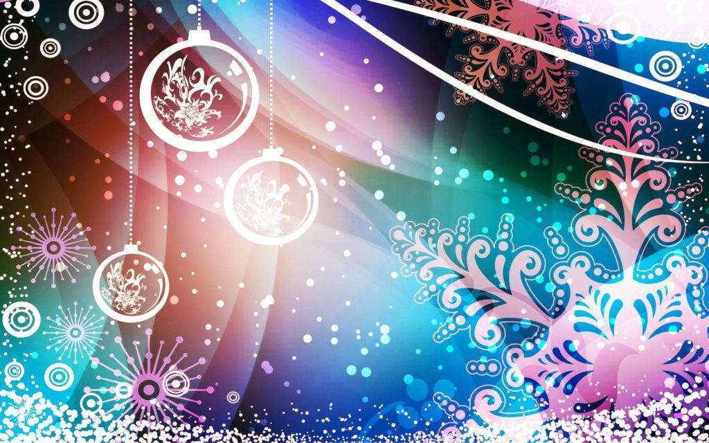 blue, pink, Merry Christmas HD, SD Desktop Wallpaper
