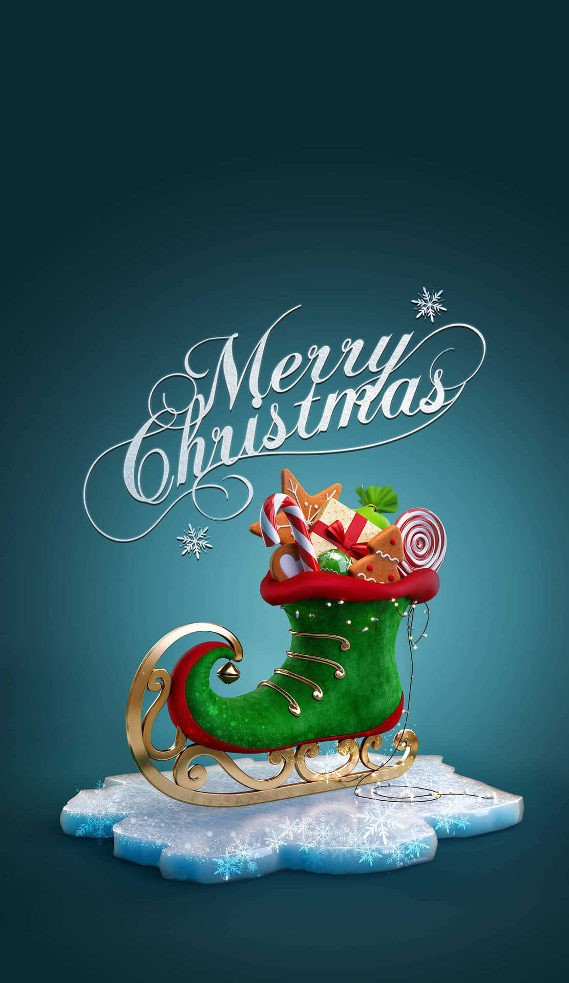 iPhone, Christmas Aesthetic, elf skate, Full HD Phone Wallpaper