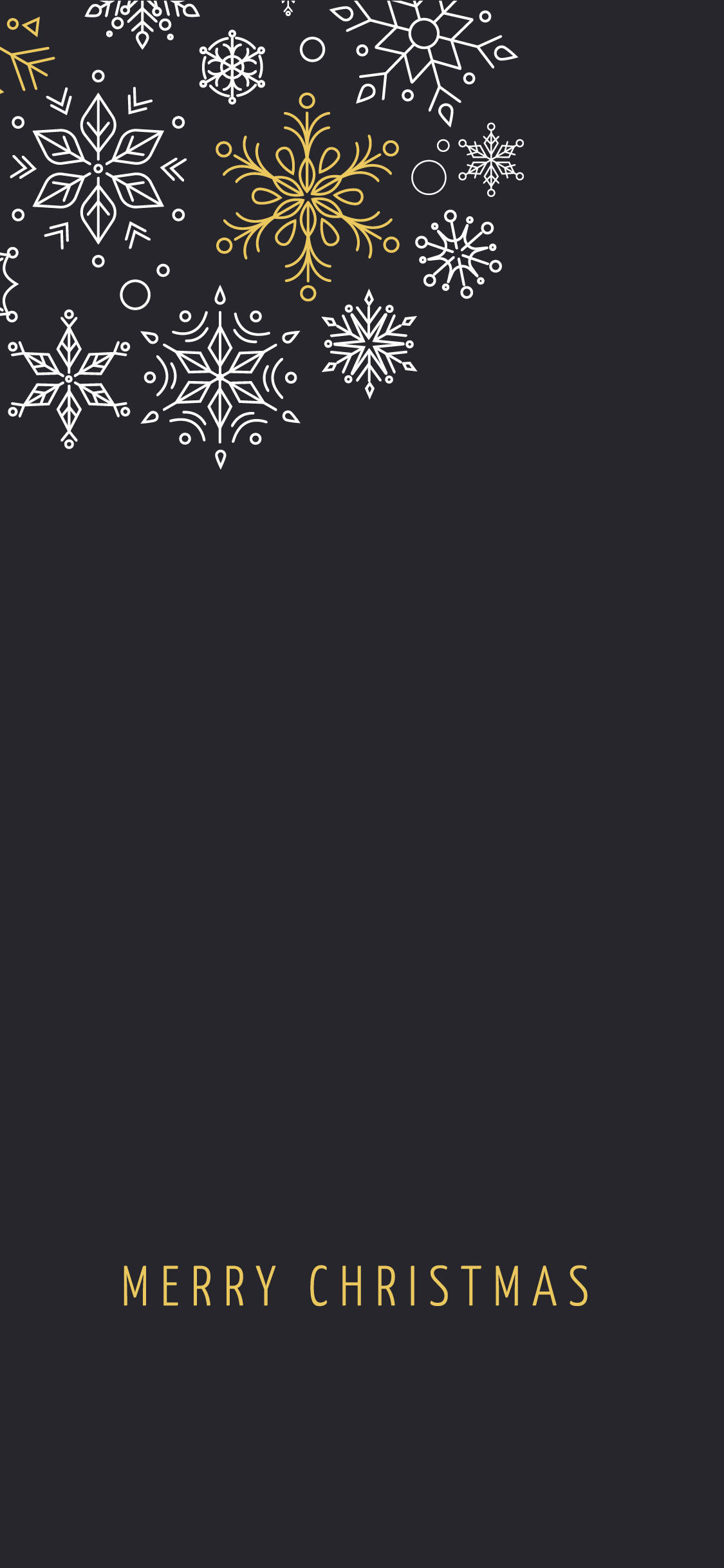 Merry Christmas, iPhone, white snowflakes, Full HD Phone Wallpaper