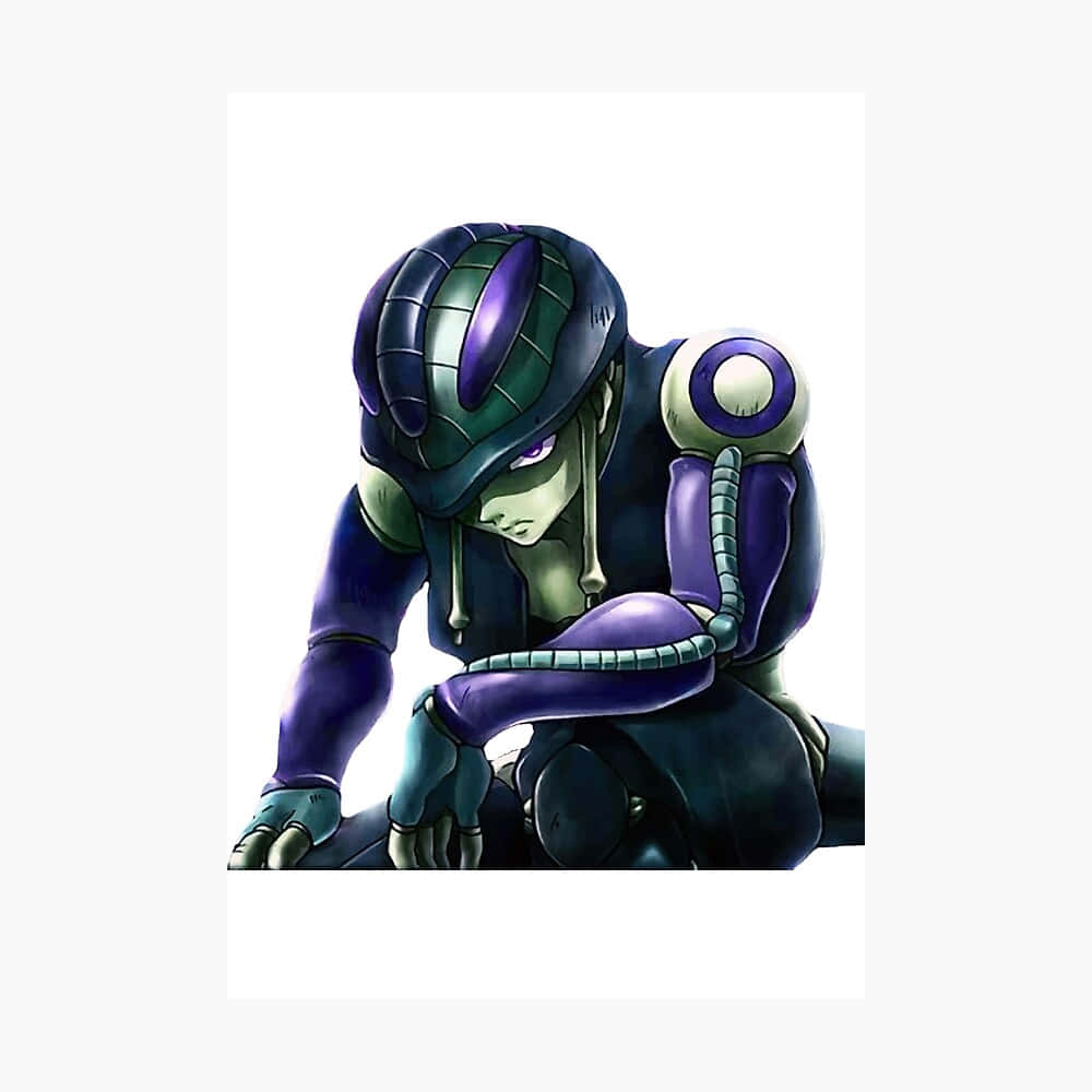 Meruem, purple and green armor, stoic anime character, SD Desktop Wallpaper