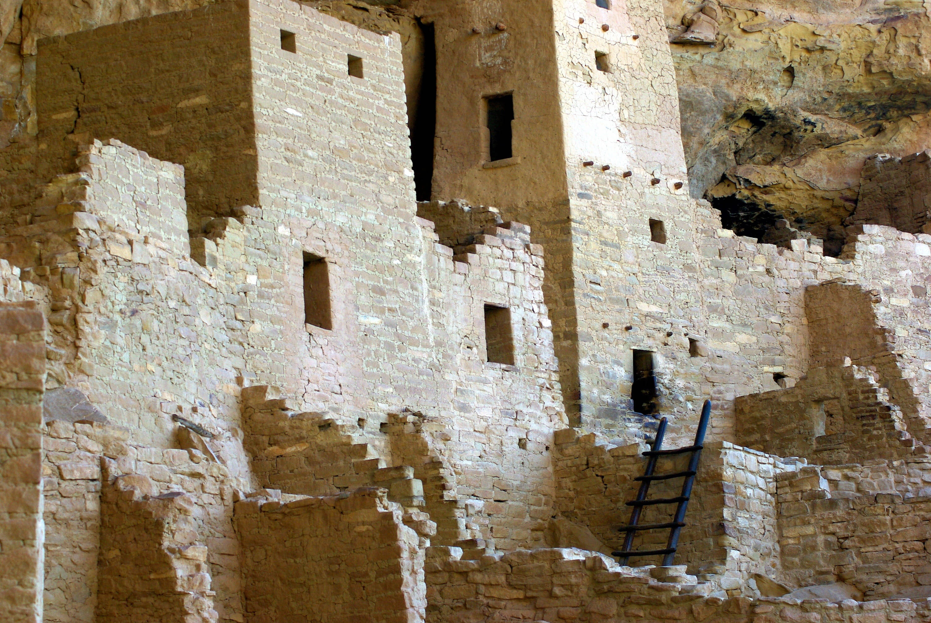 Mesa Verde, cliff-dwelling ruins, sandstone, 2K Desktop Wallpaper