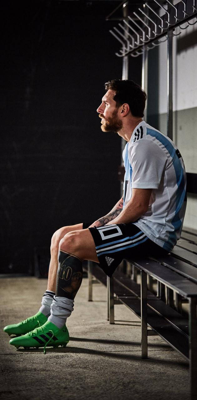 Messi 2021 Argentina Kit, Argentina kit, bright green boots, HD Phone Wallpaper