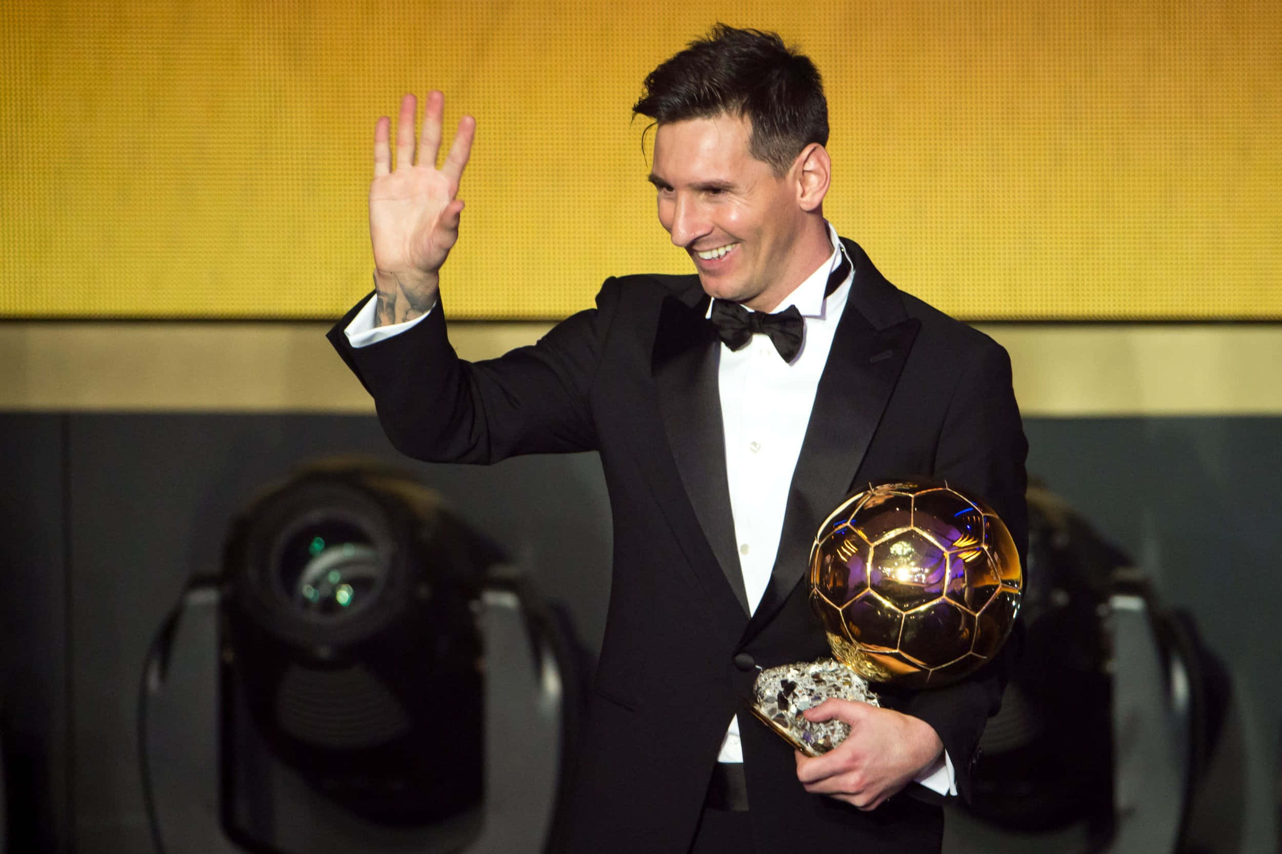 Messi, Ballon D'or, tuxedo, Full HD Desktop Wallpaper