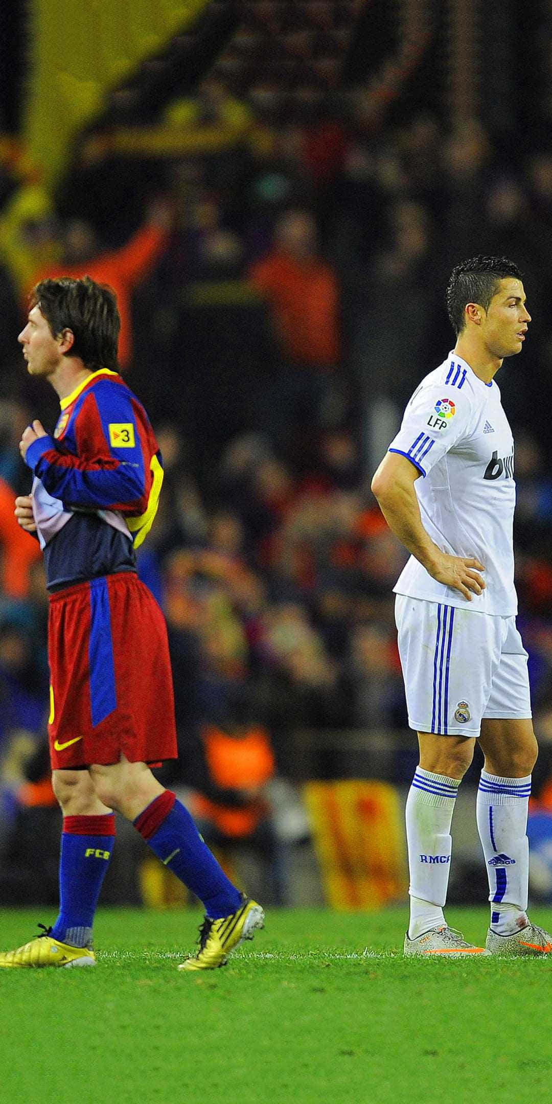 Ronaldo, Messi, soccer players, Full HD Phone Wallpaper