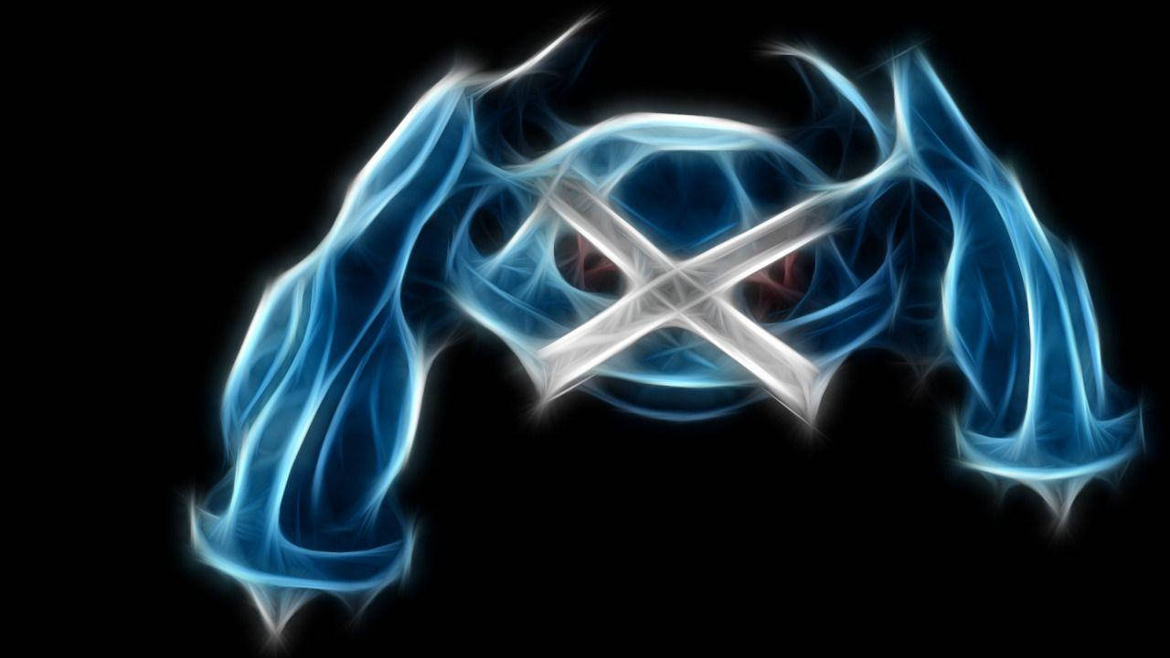 Metagross, glowing blue energy, crossed swords, HD Desktop Wallpaper