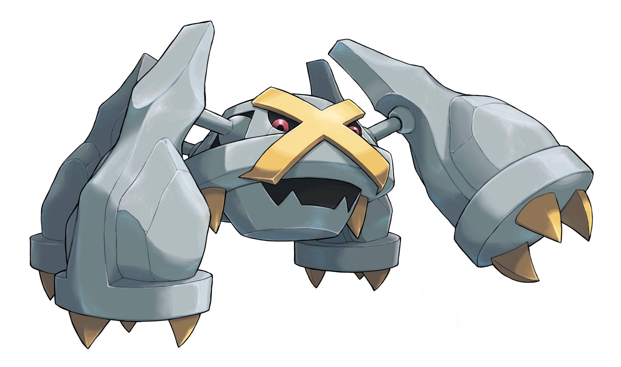 Metagross, Shiny, gold X, 2K Desktop Wallpaper