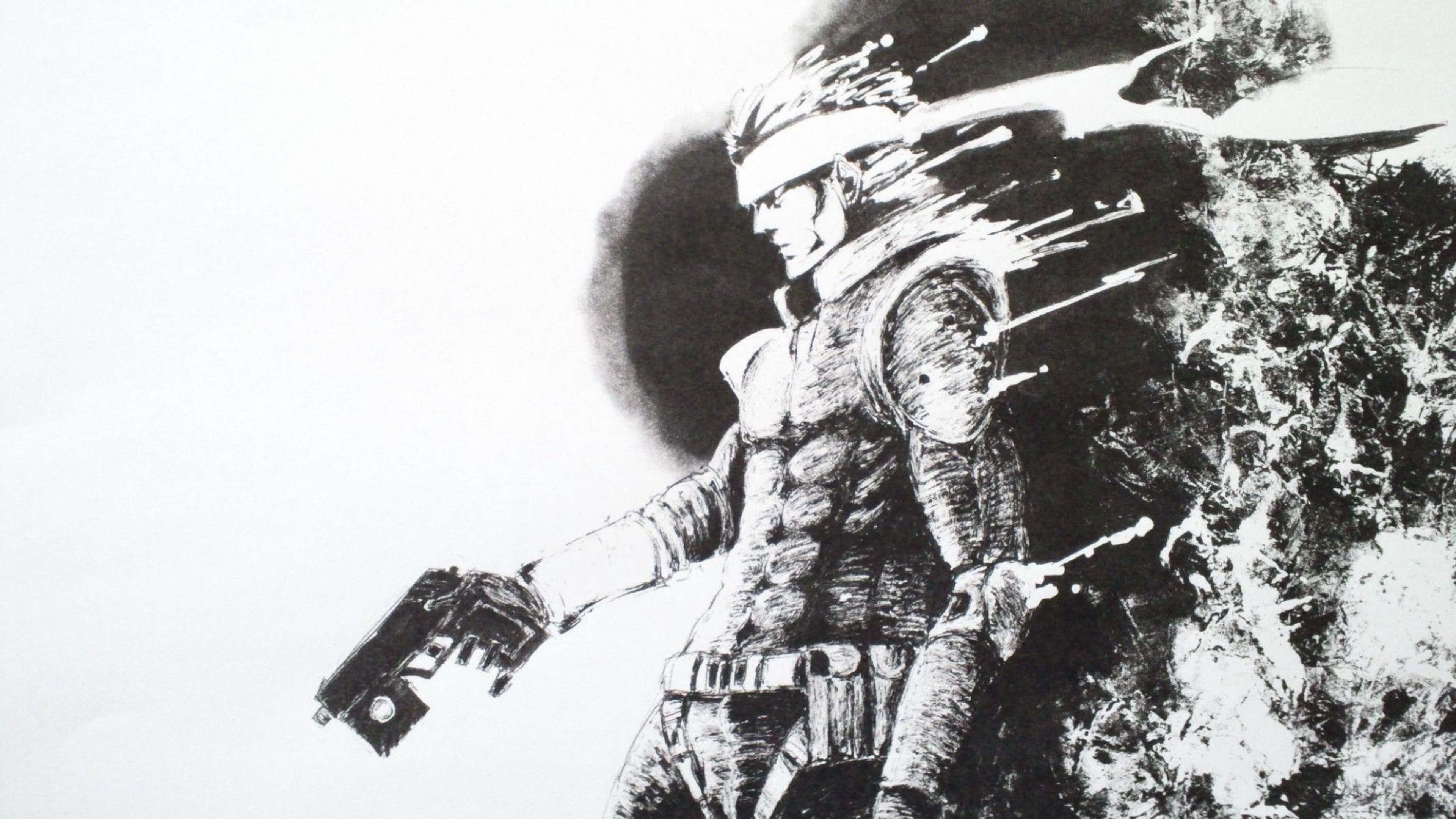 Metal Gear Solid, 4K, anime warrior, 4K Desktop Wallpaper