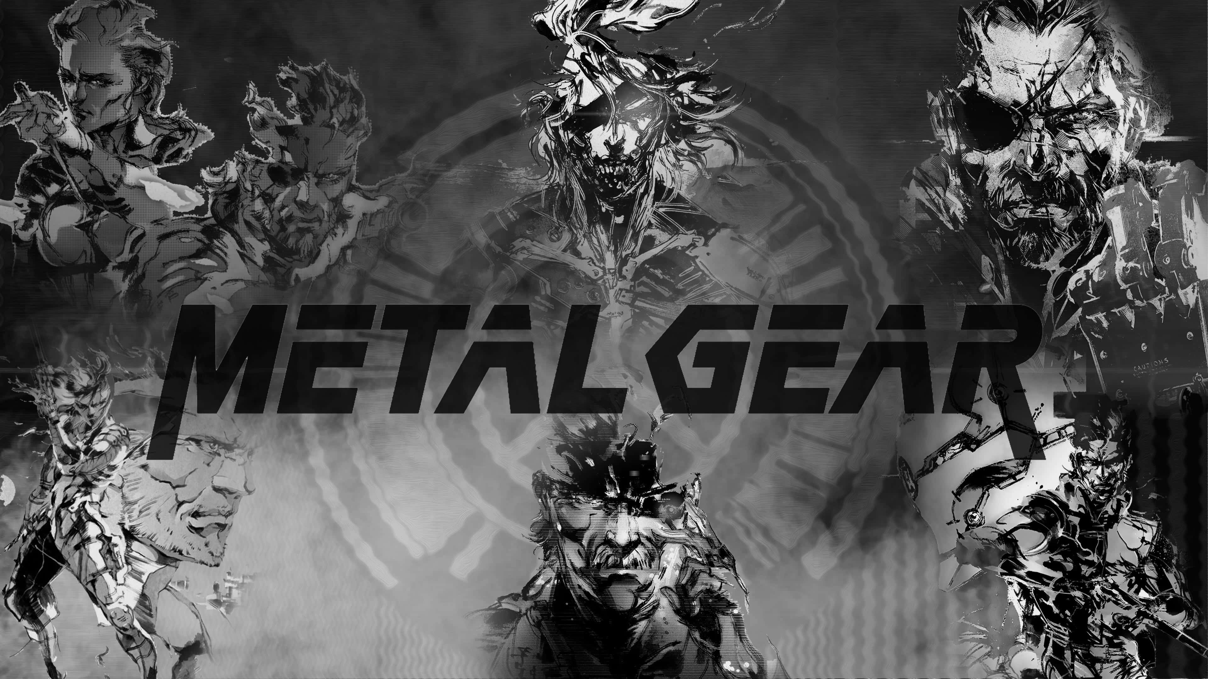 Metal Gear Solid, Black And White, 4K, 4K Desktop Wallpaper
