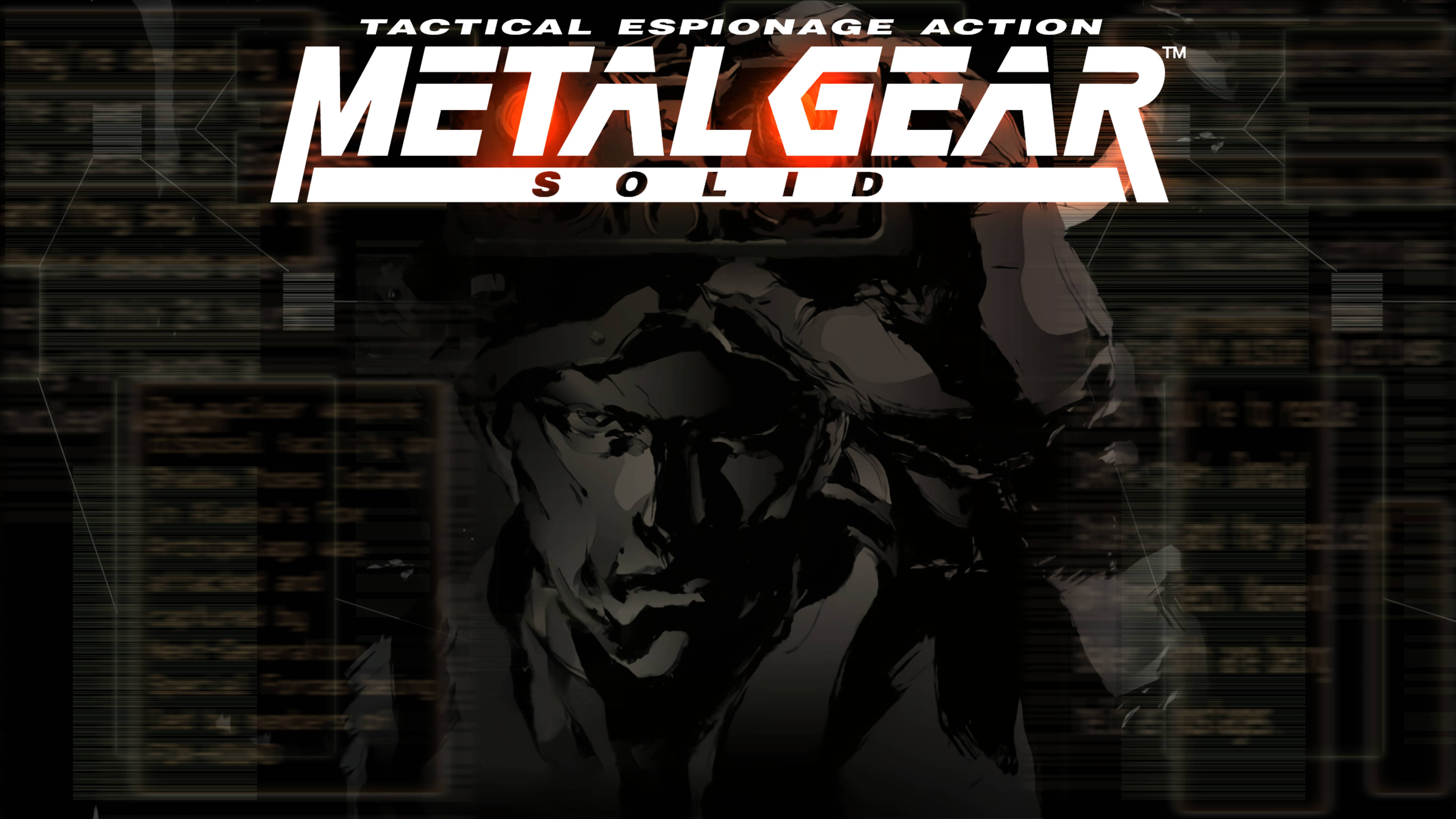 Metal Gear Solid, masked soldier, glowing eyes, 4K Desktop Wallpaper