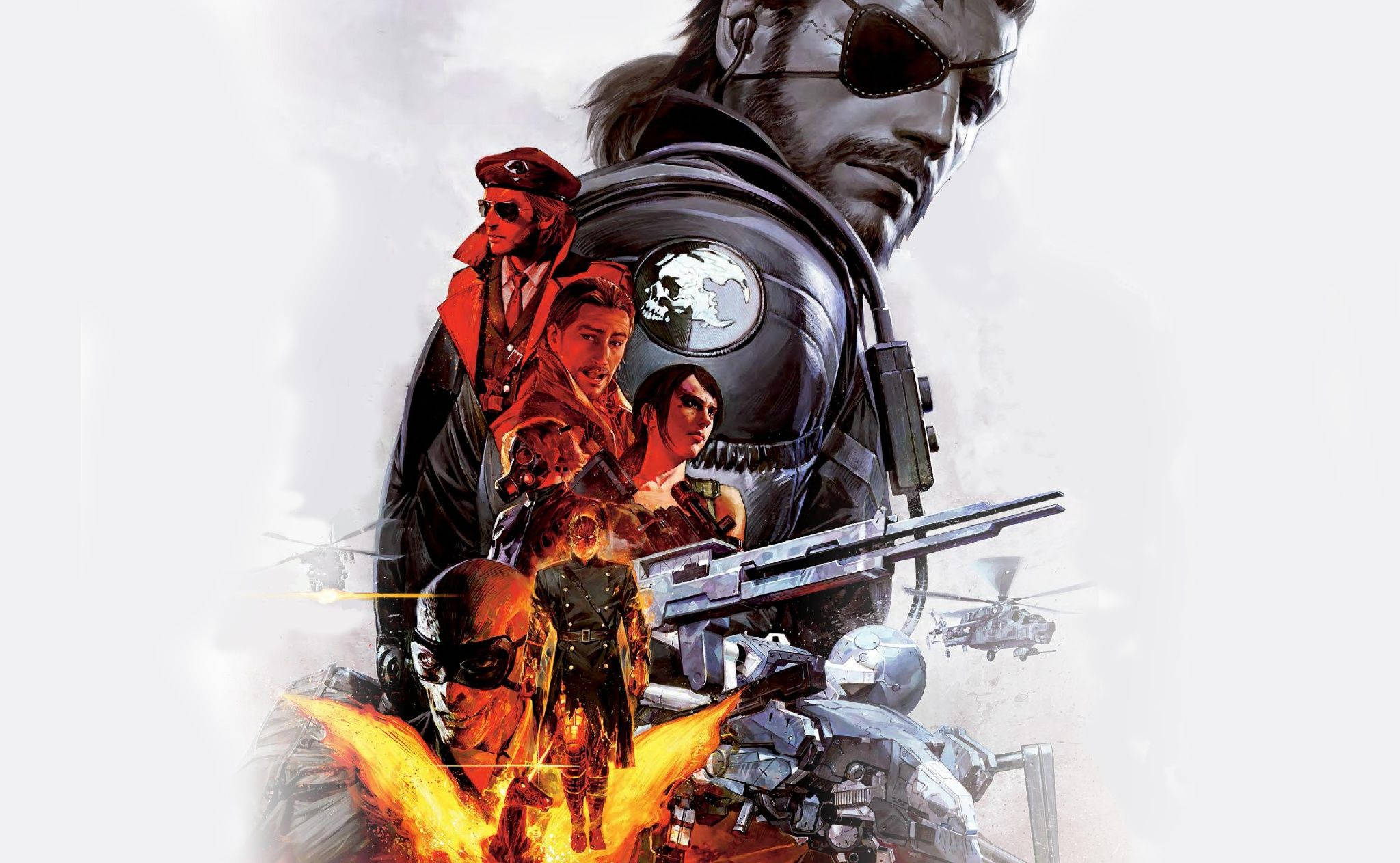 Metal Gear Solid, blazing art hd, anime-style illustration, Full HD Desktop Wallpaper