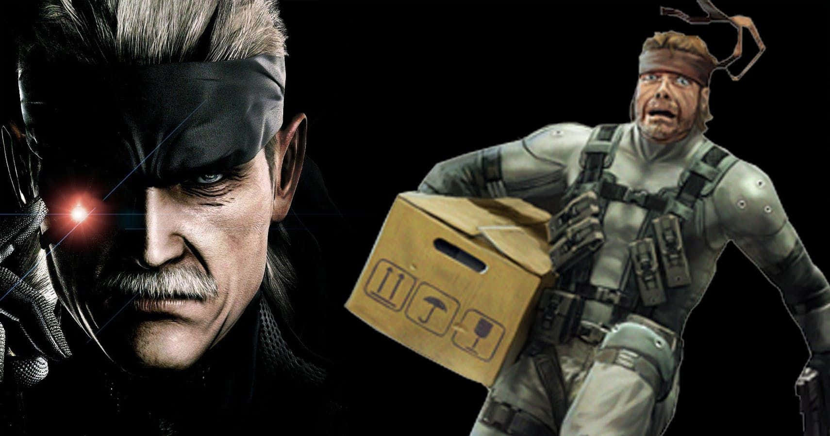 Metal Gear Solid Characters, glowing red eye, blindfold, HD Desktop Wallpaper