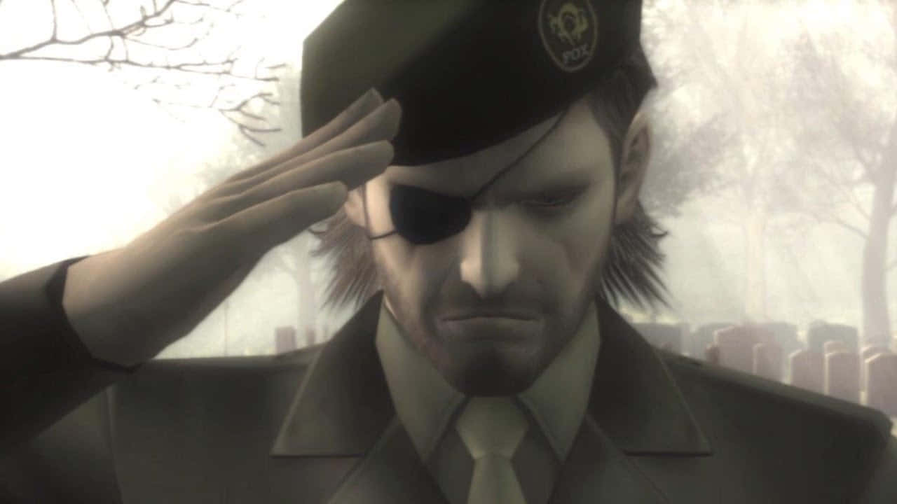 Metal Gear Solid characters, soldier with an eyepatch, misty cemetery, HD Desktop Wallpaper
