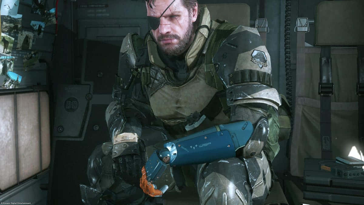 Metal Gear Solid Characters, eyepatch, mechanical arm, SD Desktop Wallpaper