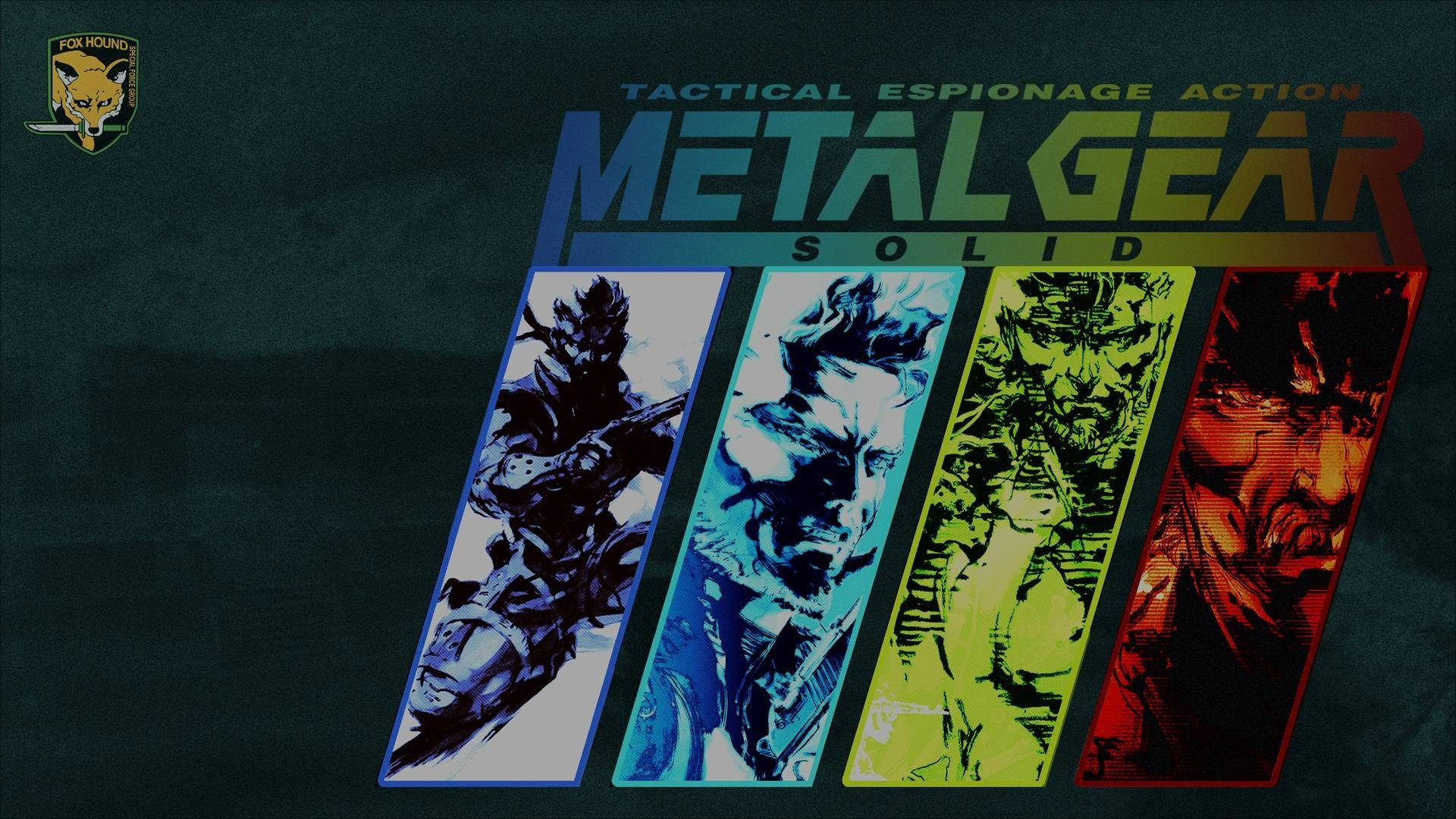Metal Gear Solid, Rainbow Black, stylized warrior portraits, Full HD Desktop Wallpaper