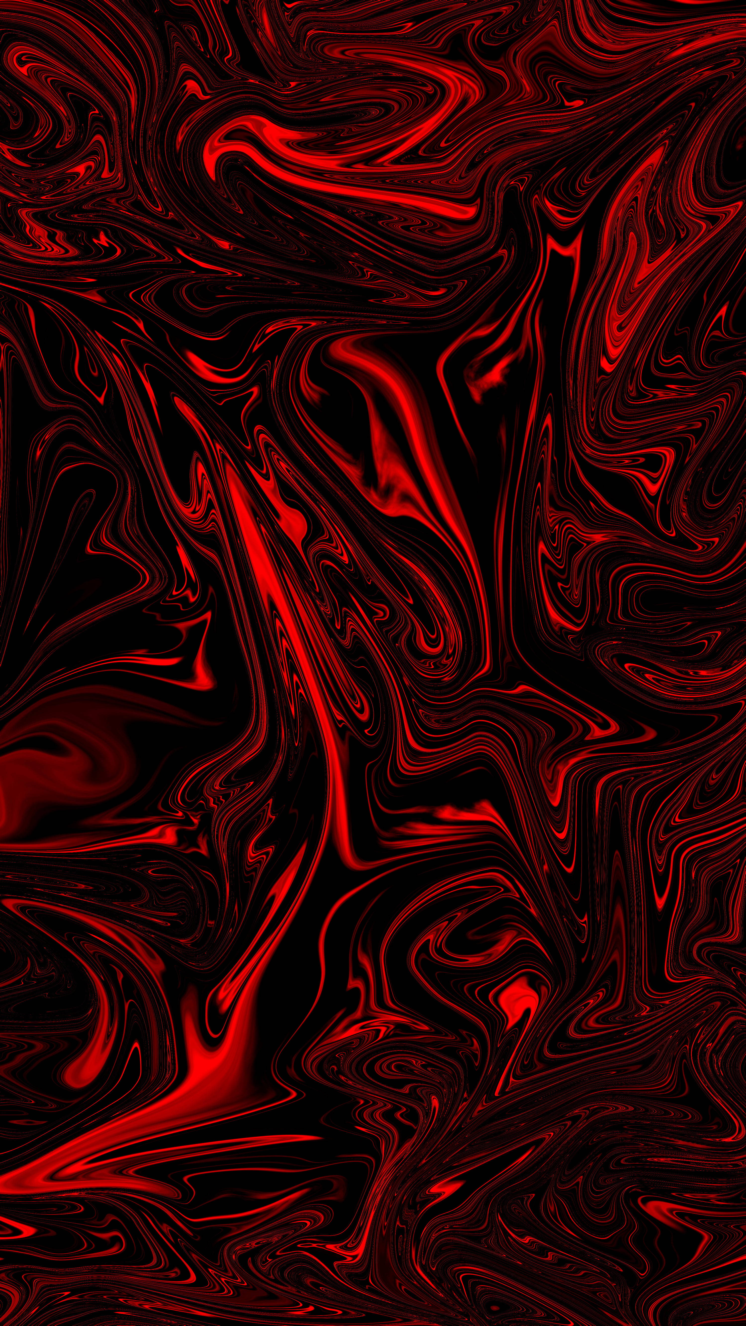 red liquid metal, crimson red, liquid swirls, 5K Phone Wallpaper
