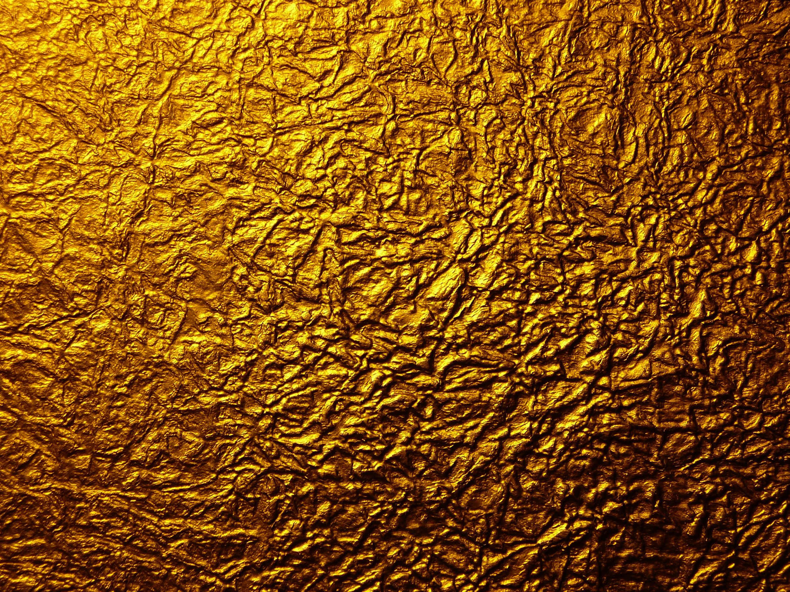Metallic Gold, golden foil, rich highlights, 2K Desktop Wallpaper