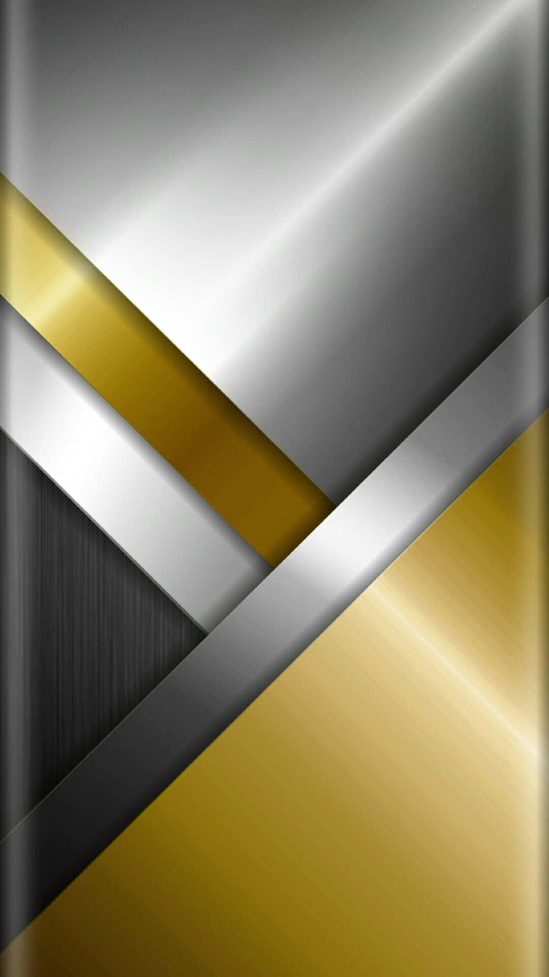 Metallic Gold, brushed gold, silver metallic, Full HD Phone Wallpaper