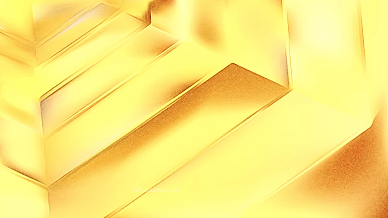 Metallic Gold, golden, geometric shapes, HD Desktop Wallpaper