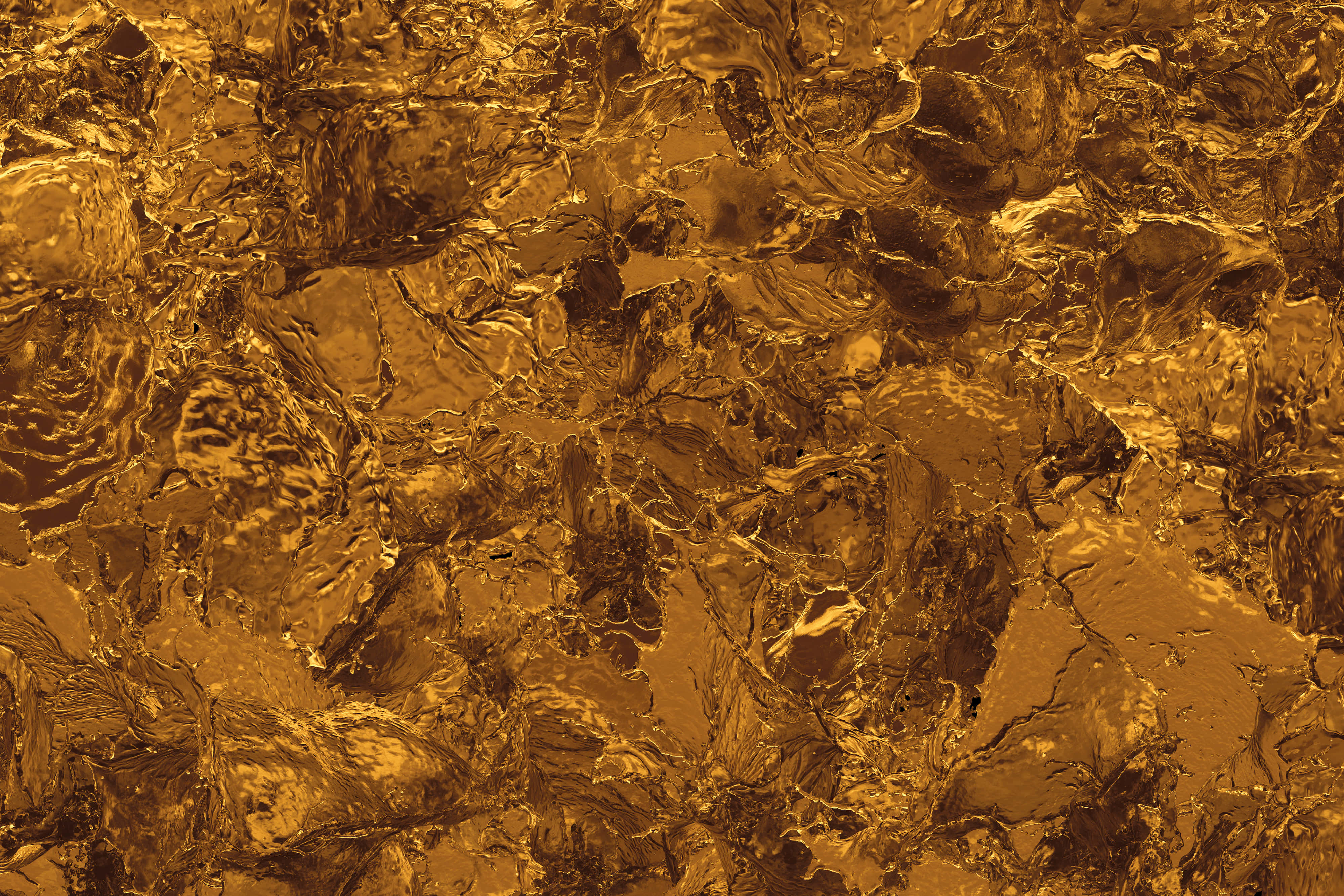 Metallic Gold, golden foil, warm highlights, 4K Desktop Wallpaper