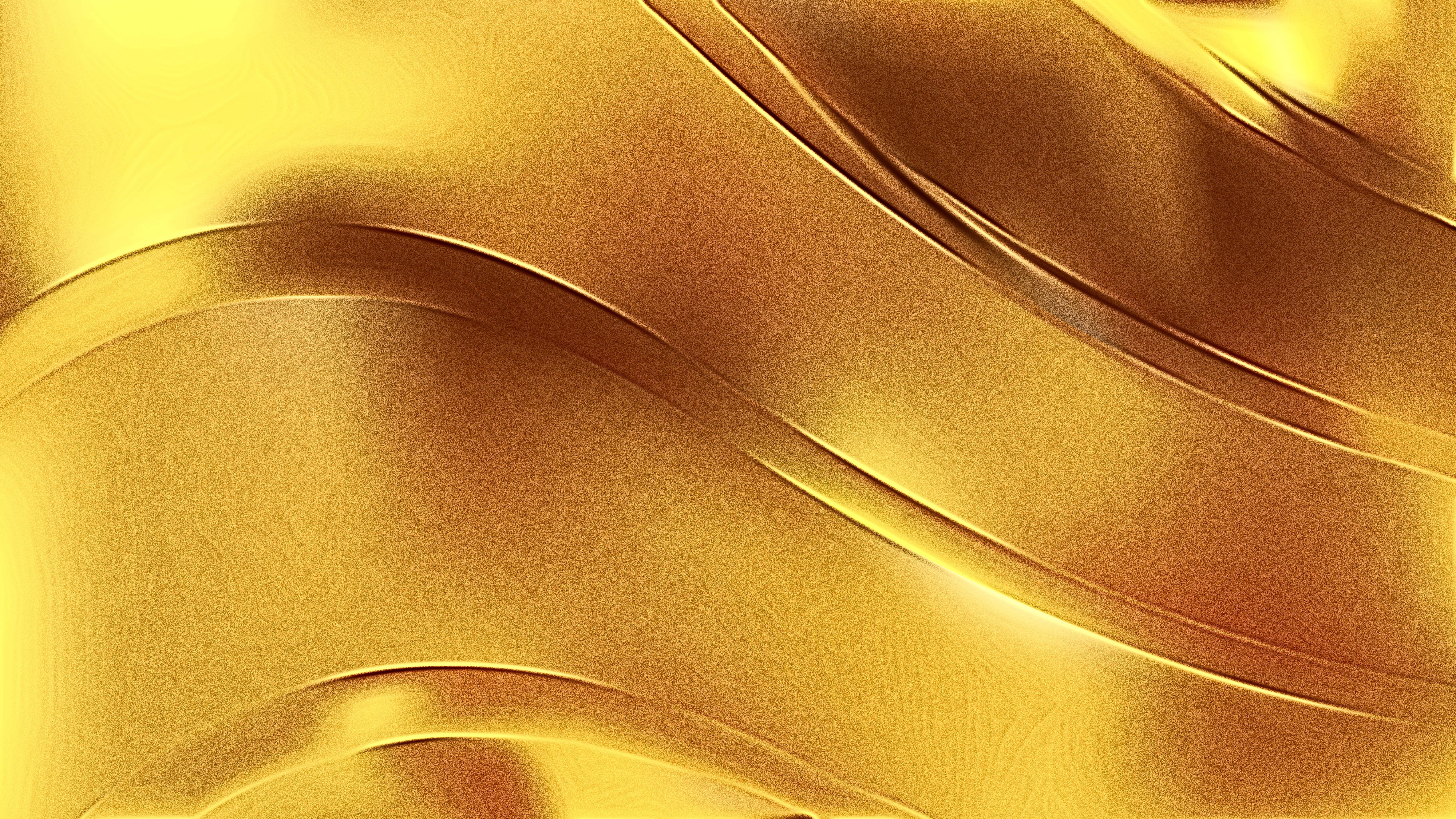 Metallic Gold, golden, abstract background, 8K Desktop Wallpaper
