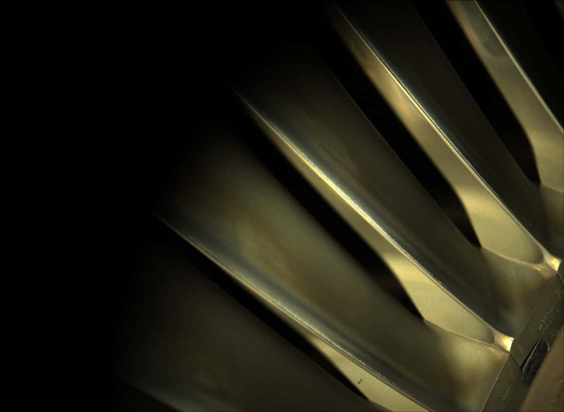 metallic gold, metal fan, radiator fins, SD Desktop Wallpaper