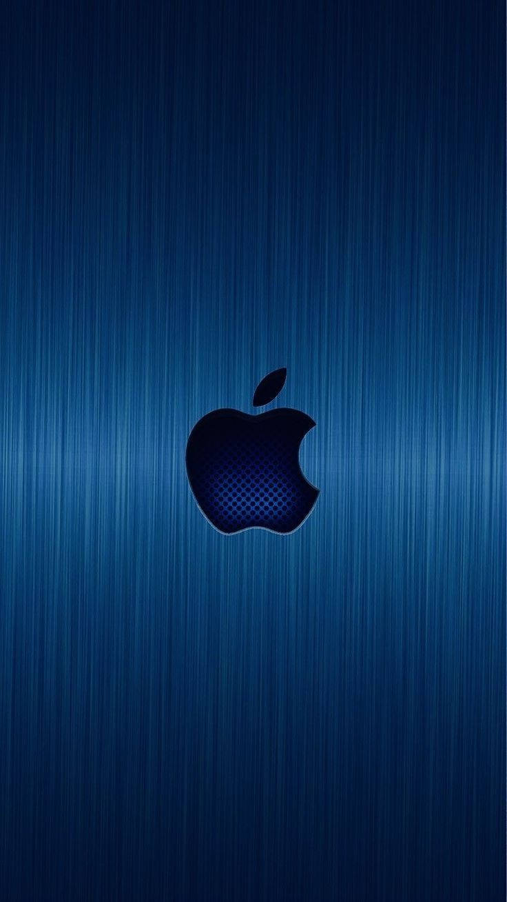 iPhone Apple, blue metallic, brushed, HD Phone Wallpaper