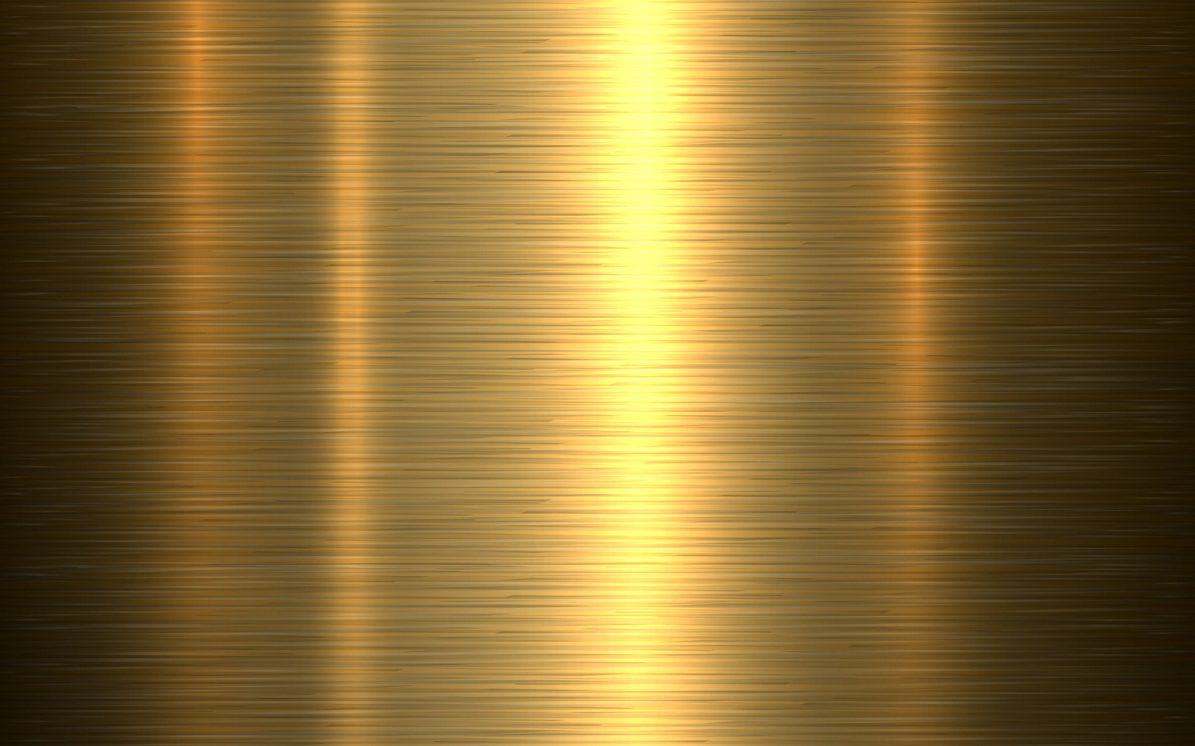 metallic gold, brushed metal, vertical light streaks, 4K Desktop Wallpaper