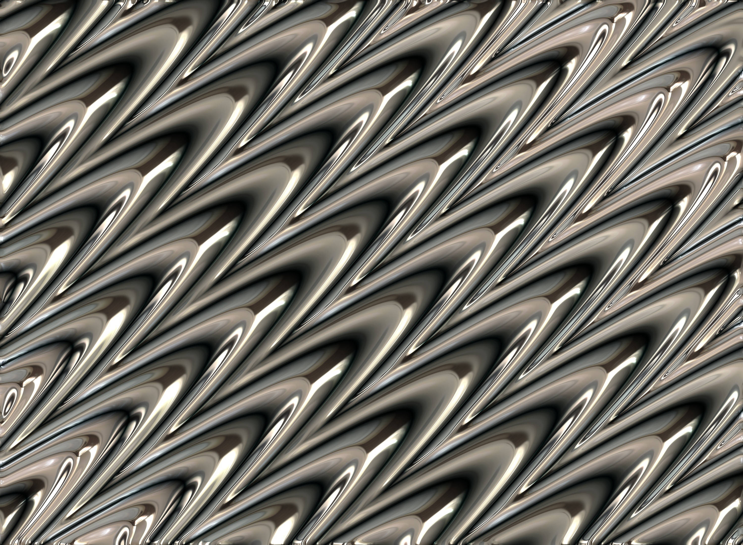 metallic silver, glossy highlights, deep shadows, 2K Desktop Wallpaper