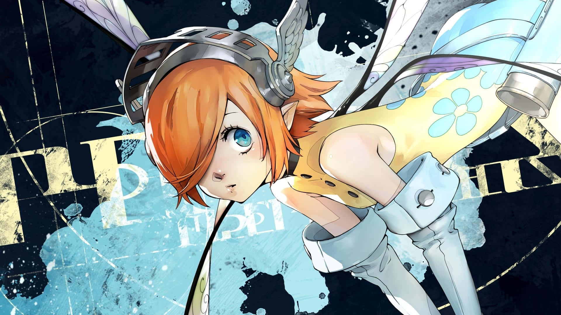 Metaphor Refantazio, anime girl, orange hair, Full HD Desktop Wallpaper