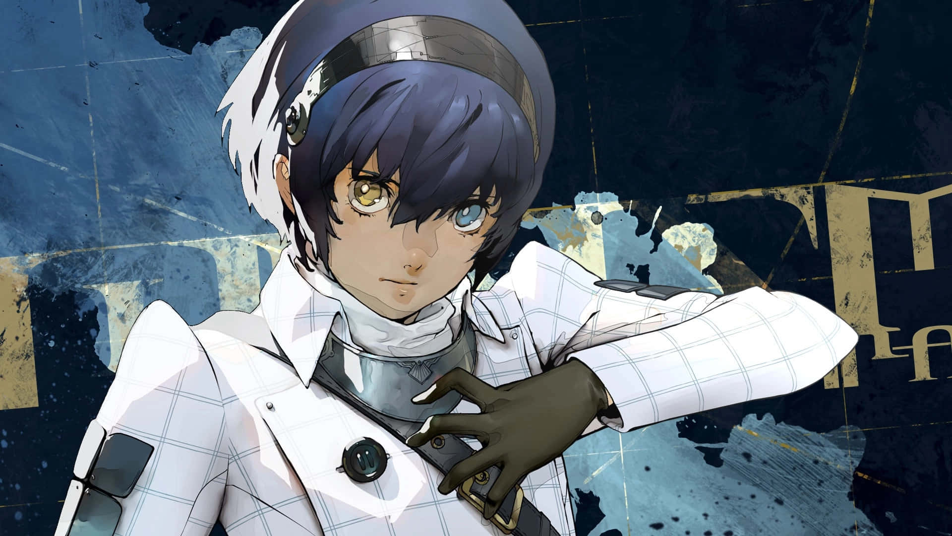 Metaphor Refantazio, heterochromatic eyes, white checkered coat, Full HD Desktop Wallpaper