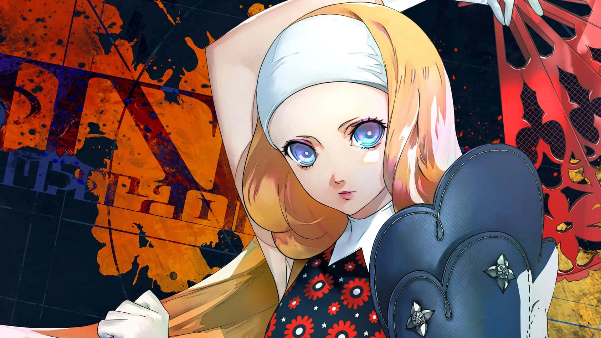 Metaphor Refantazio, blonde anime girl, blue eyes, Full HD Desktop Wallpaper