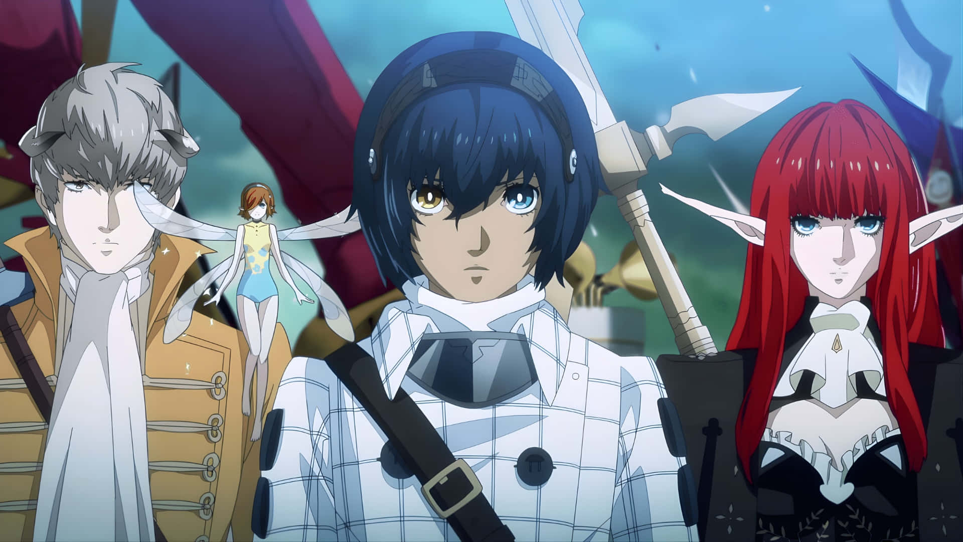 Metaphor Refantazio, anime characters, swords, Full HD Desktop Wallpaper