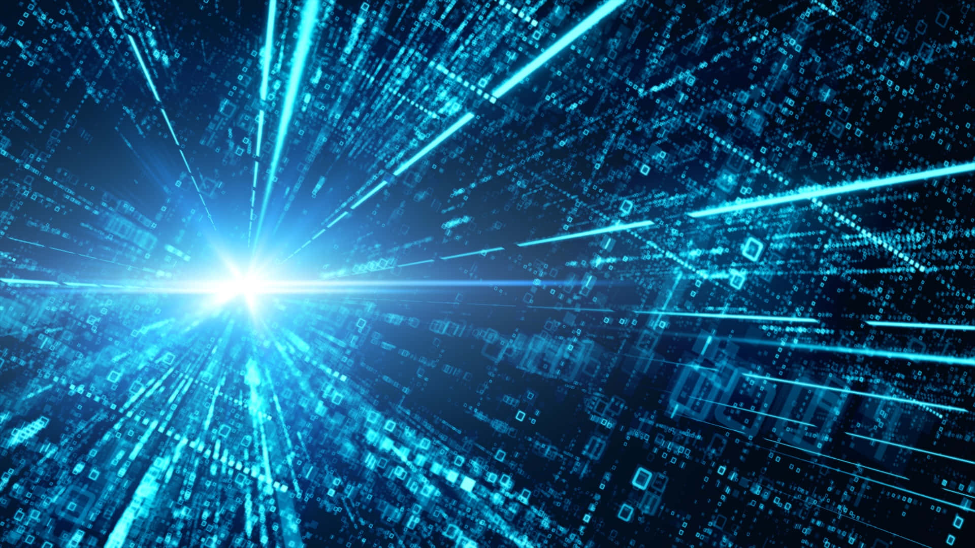 Metaverse, radiant blue digital tunnel, glowing lines, Full HD Desktop Wallpaper