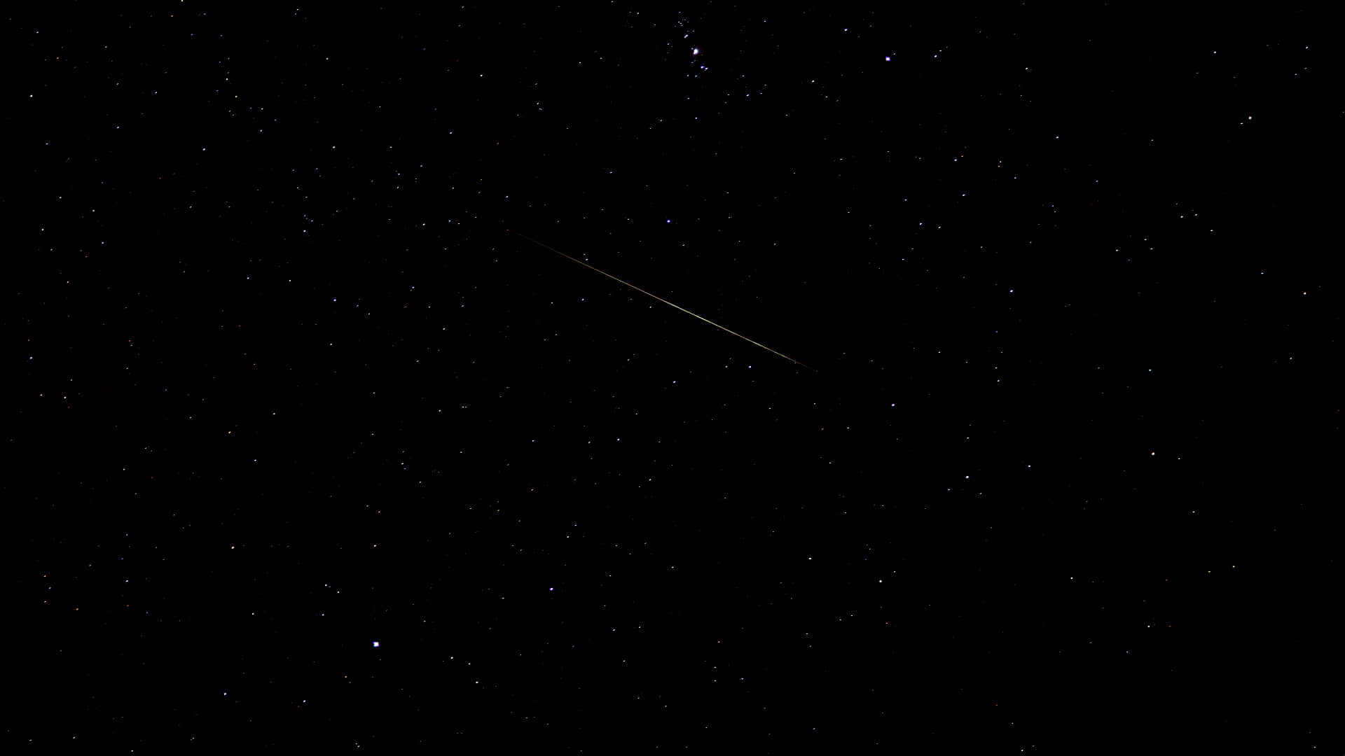 Meteor, night sky, star-filled, Full HD Desktop Wallpaper