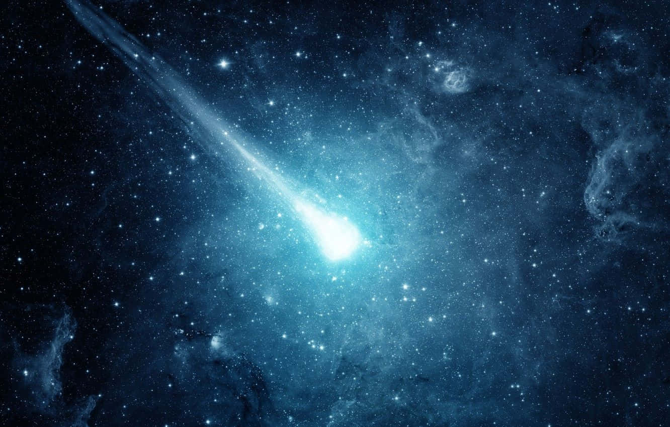 meteor, 1332 x 850, brilliant blue comet, HD Desktop Wallpaper