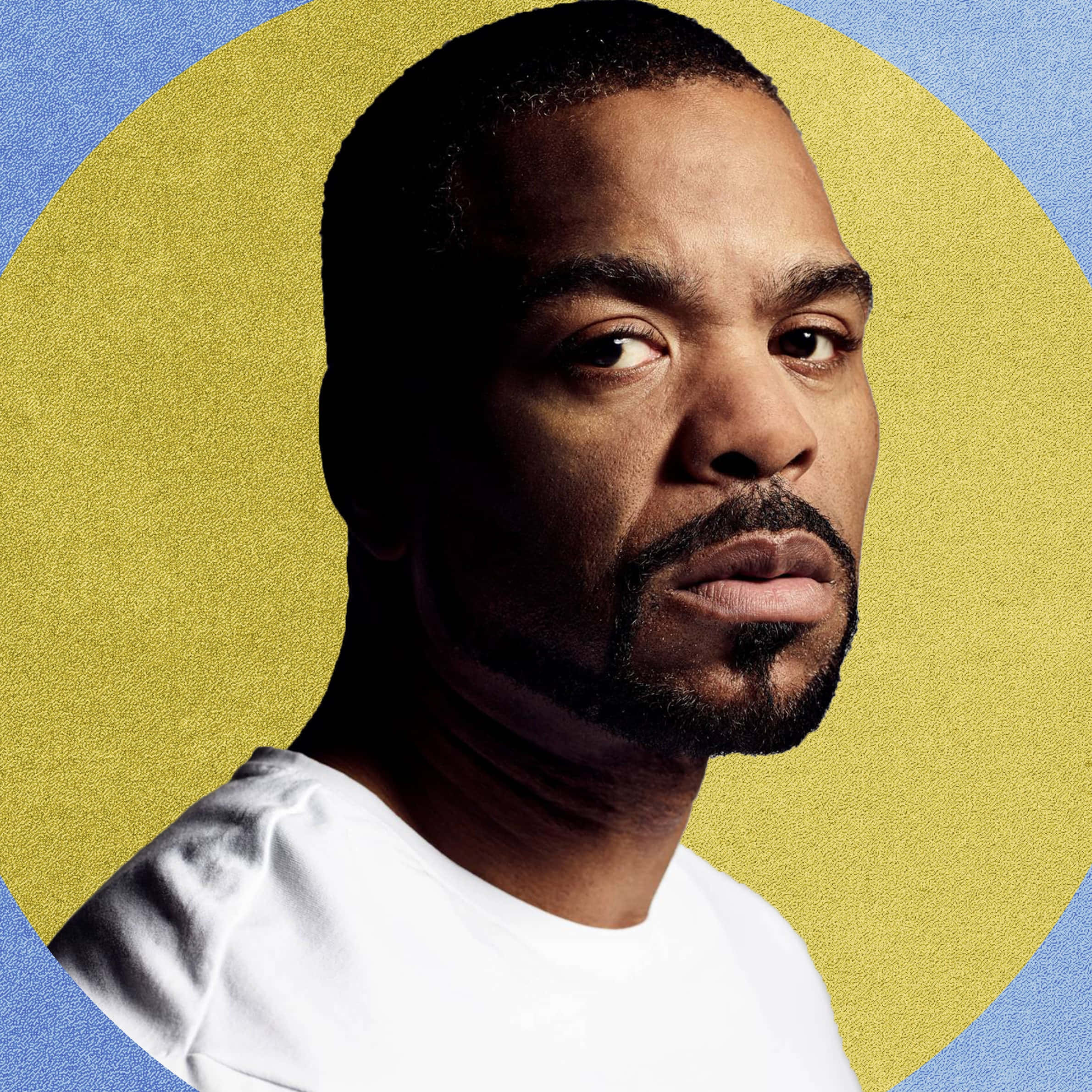Method Man, blue background, yellow background, Full HD Desktop Wallpaper