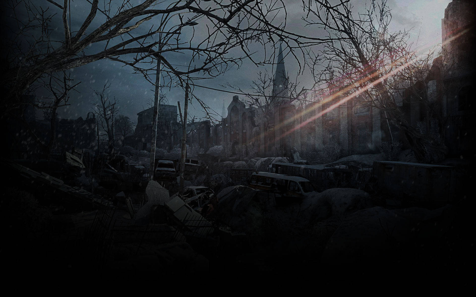Metro 2033 Redux, dystopian world, winter wasteland, Full HD Desktop Wallpaper