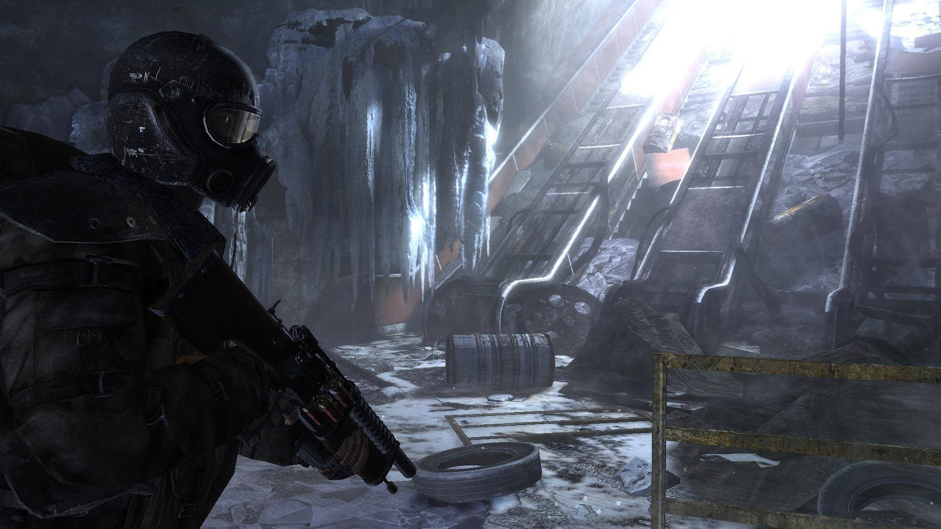 Metro 2033, soldier, full gear, Full HD Desktop Wallpaper