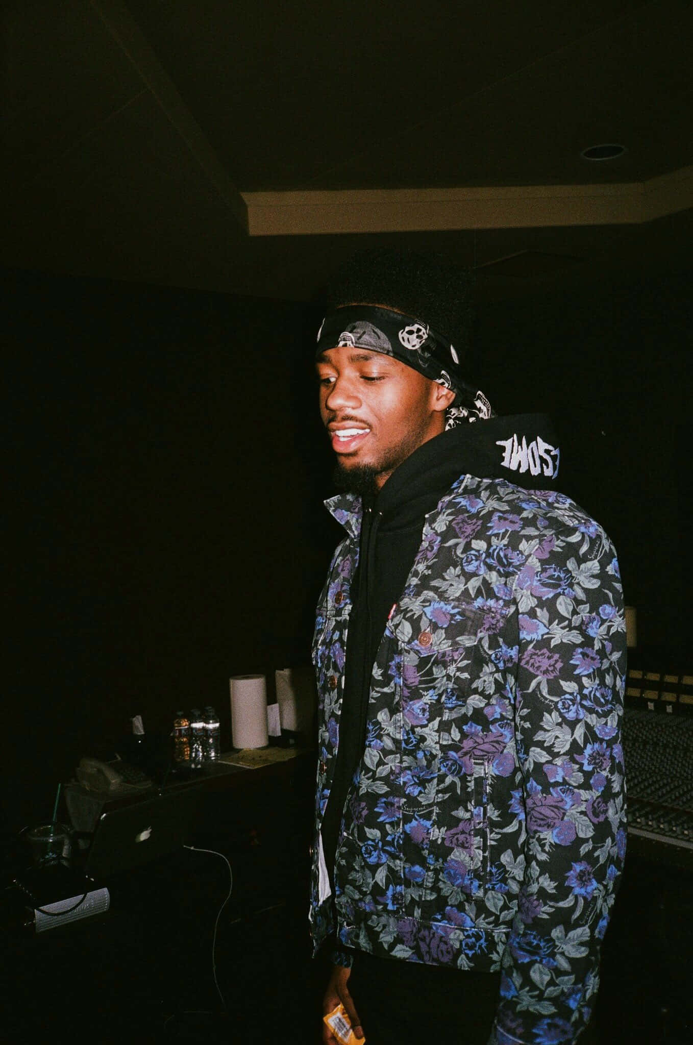 Metro Boomin, floral jacket, bandana, Full HD Phone Wallpaper