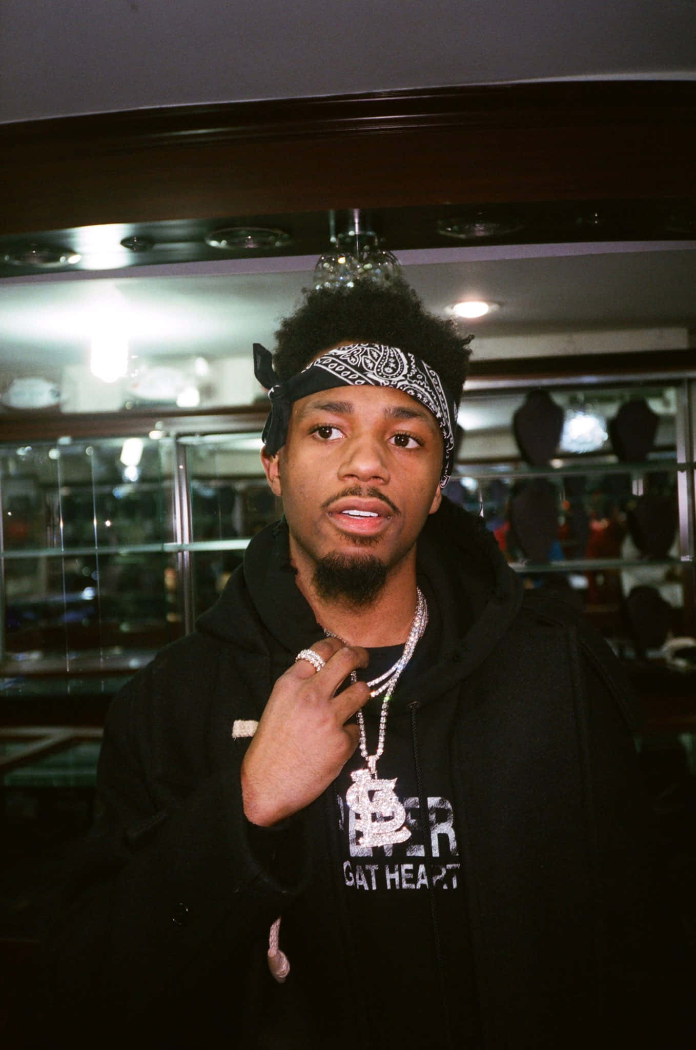 Metro Boomin, afro, bandana, Full HD Phone Wallpaper