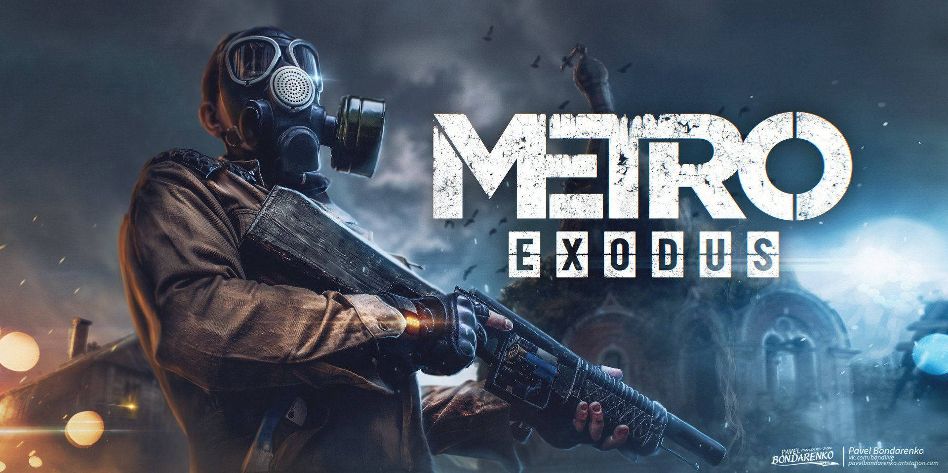 Metro Exodus, gas mask, shotgun, Full HD Desktop Wallpaper