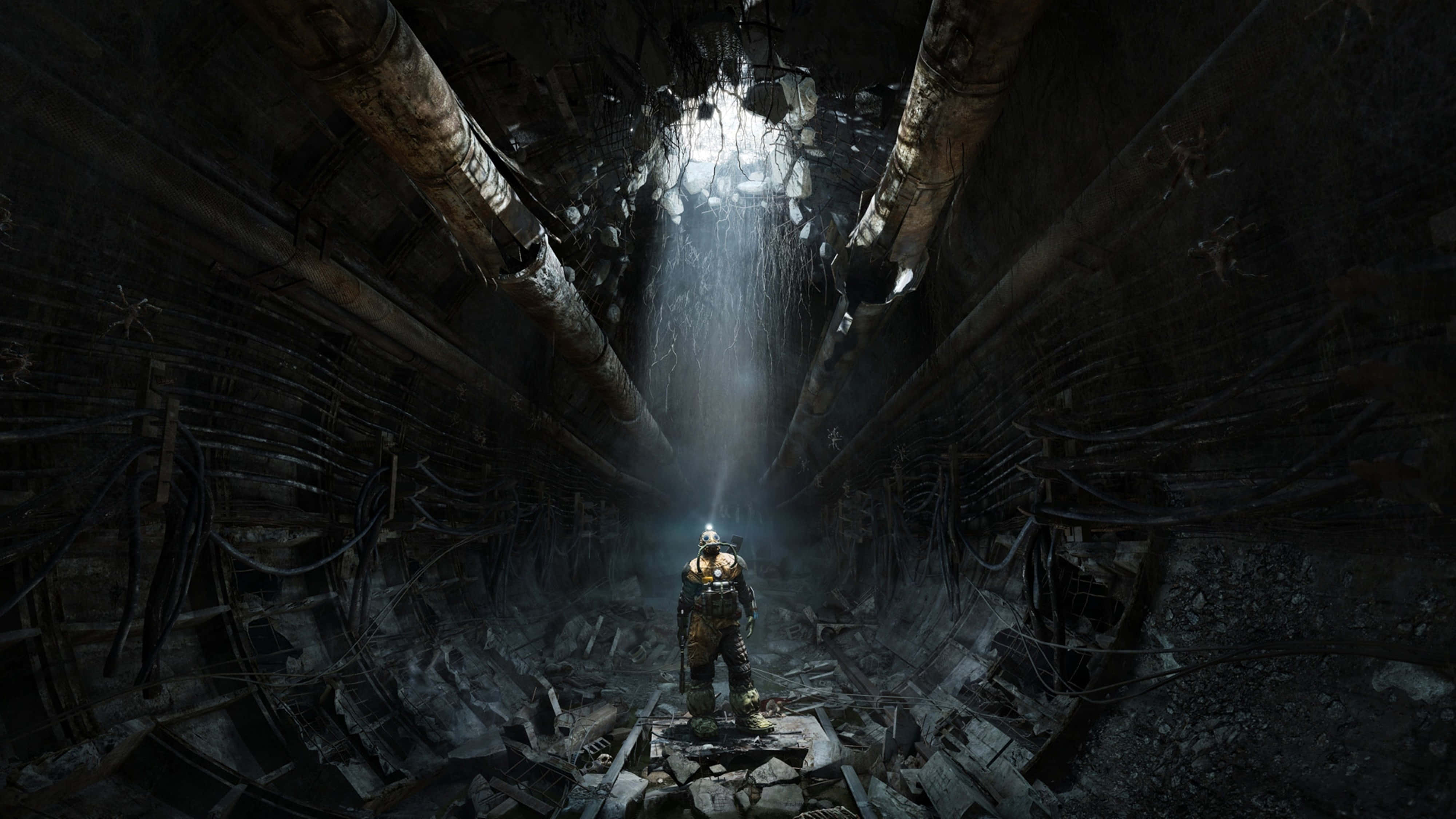 Metro Exodus, 4K Ultra High Resolution, armored figure, 4K Desktop Wallpaper