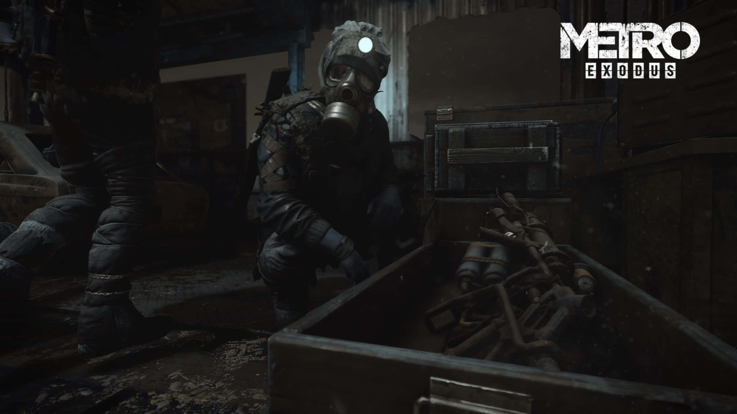 Metro Exodus, survivor, gas mask, 2K Desktop Wallpaper