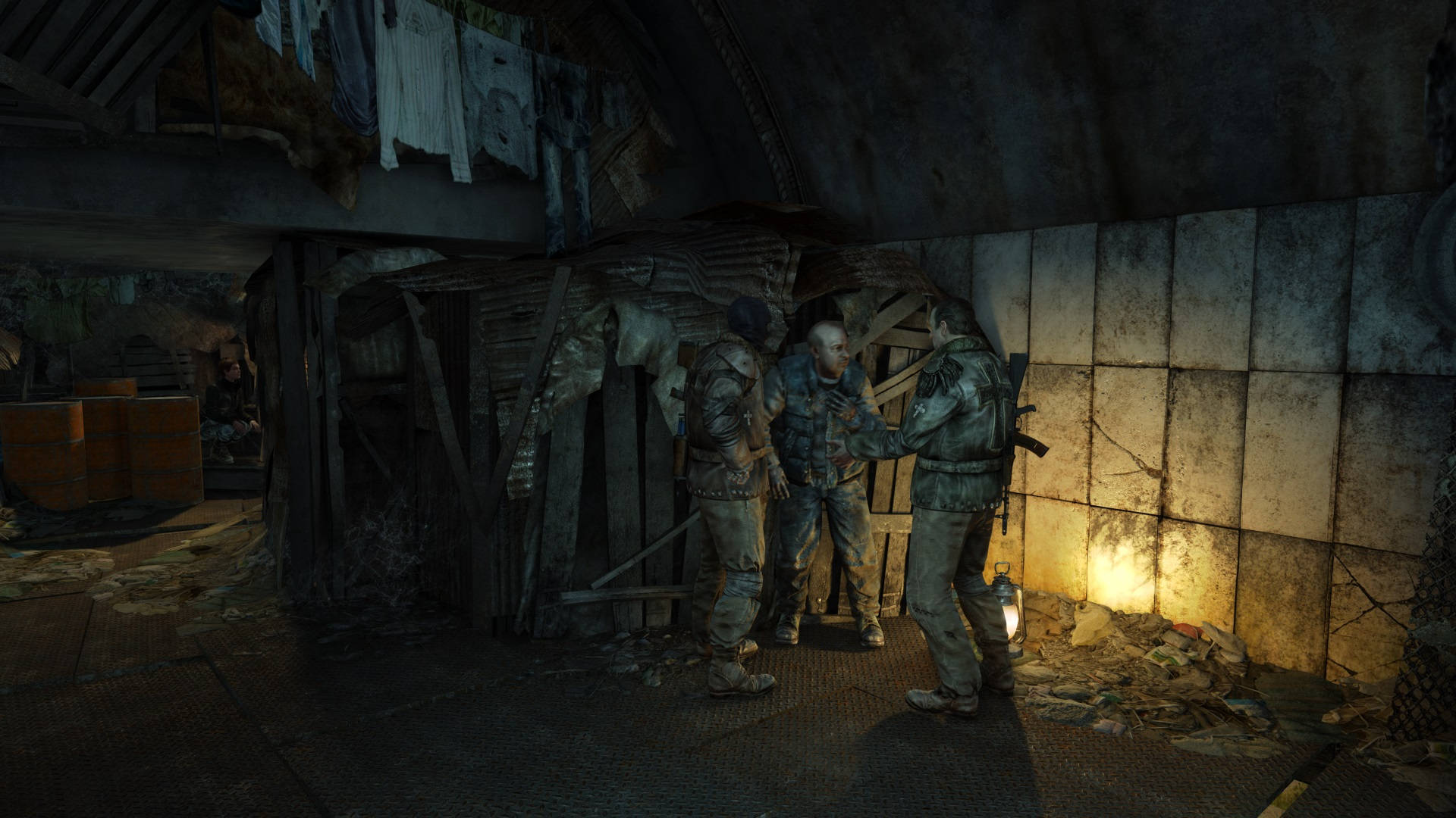 Metro Last Light, soldiers, underground bunker, Full HD Desktop Wallpaper