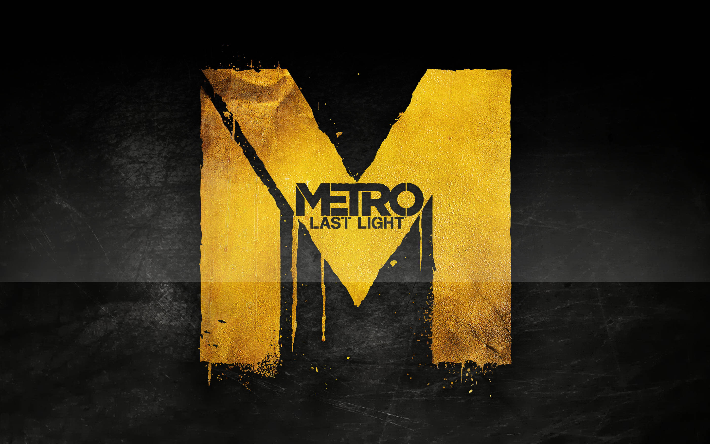 Metro Last Light, M, golden, 2K Desktop Wallpaper
