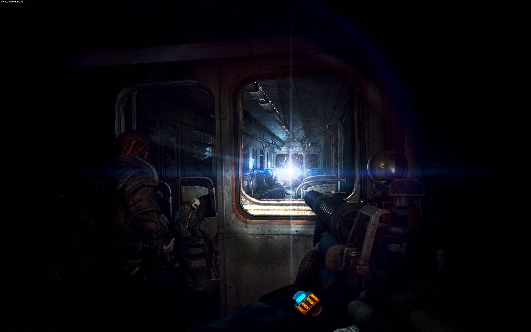 Metro Last Light, first-person view, abandoned train car, HD Desktop Wallpaper