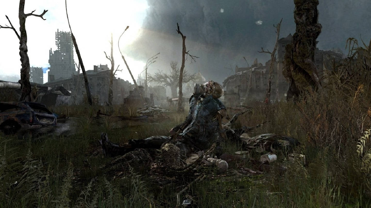 Metro Last Light, open field, decaying zombie, HD Desktop Wallpaper