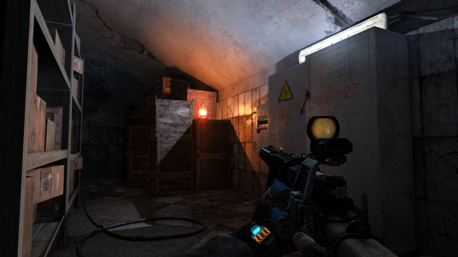 Metro Last Light, first-person view, futuristic weapon, Full HD Desktop Wallpaper
