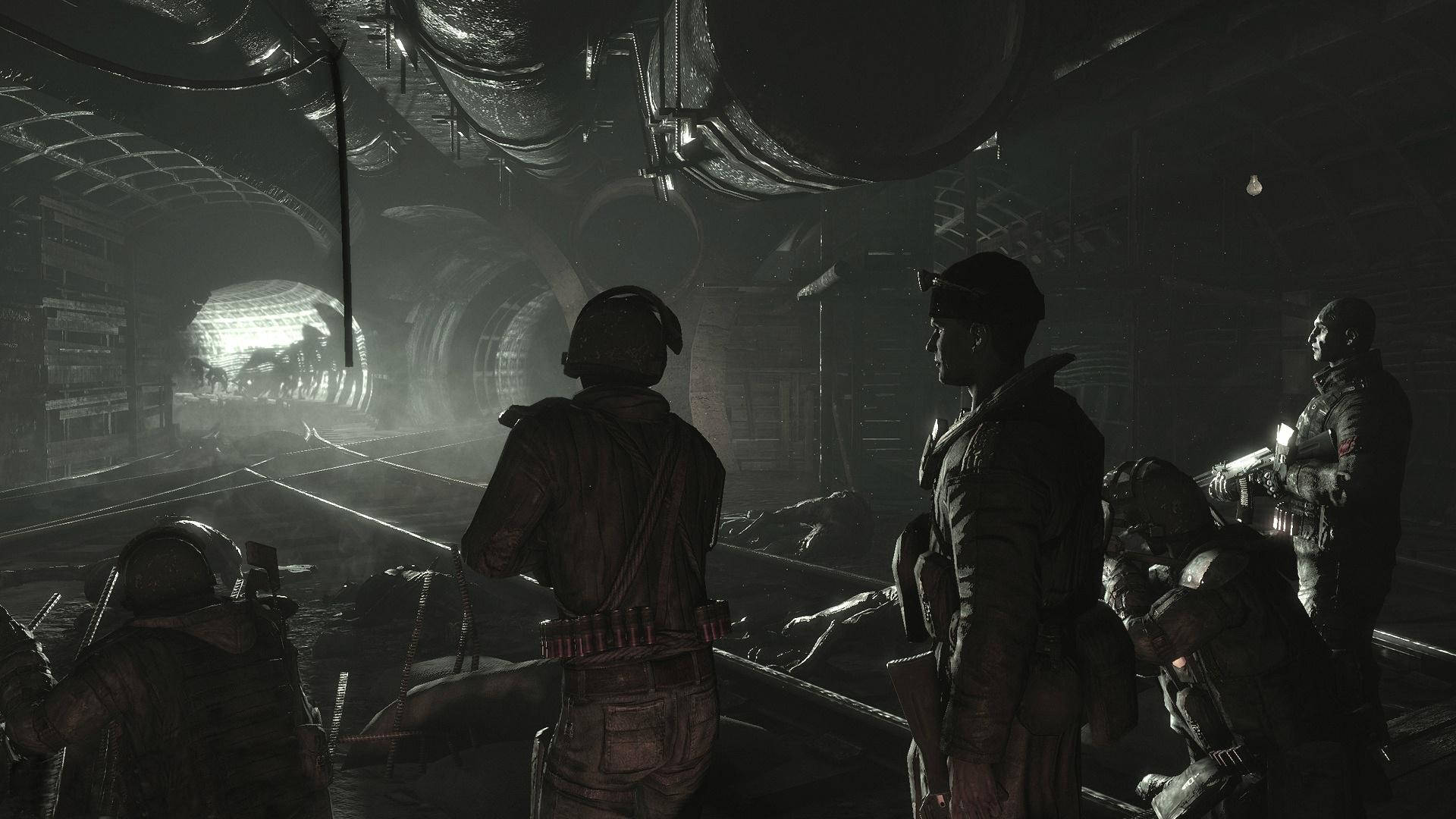 Metro Phone, soldiers, dark gear, Full HD Desktop Wallpaper