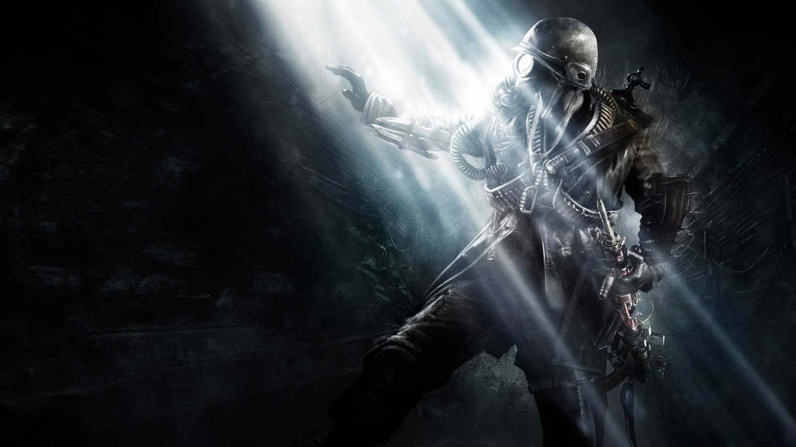 Metro Redux, steampunk warrior, gas mask, HD Desktop Wallpaper